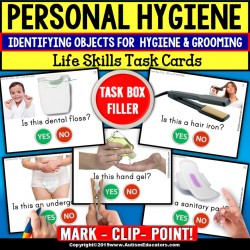 HYGIENE - Life Skills Task Cards TASK BOX FILLER ACTIVITIES